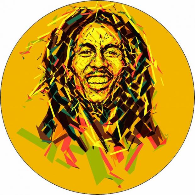 Jedlý papír Bob Marley animace 19,5 cm