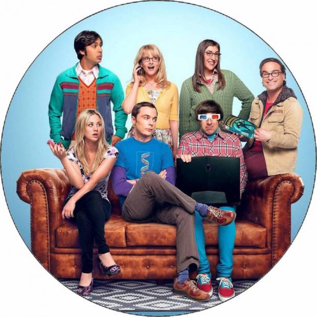 Jedlý papír The big bang theory - Teorie velkého třesku parta 19,5 cm