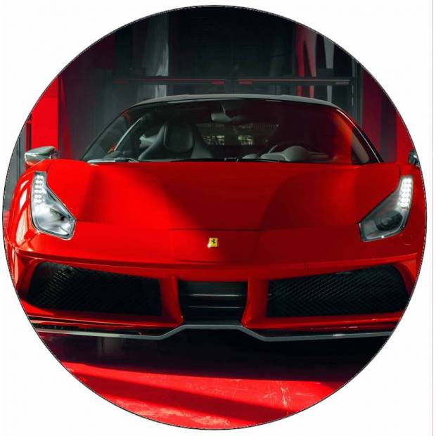 Jedlý papír Ferrari 488 19,5 cm