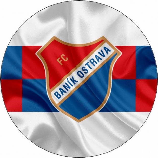 Jedlý papír Logo FCB Baník Ostrava 19,5 cm