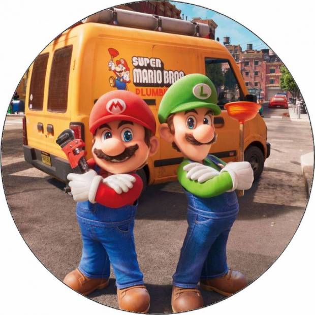 Jedlý papír Super Mario a Luigi 19,5 cm