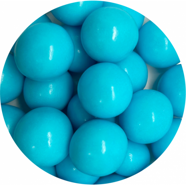 Čokoládové perly velké 1,5cm modré - 200g