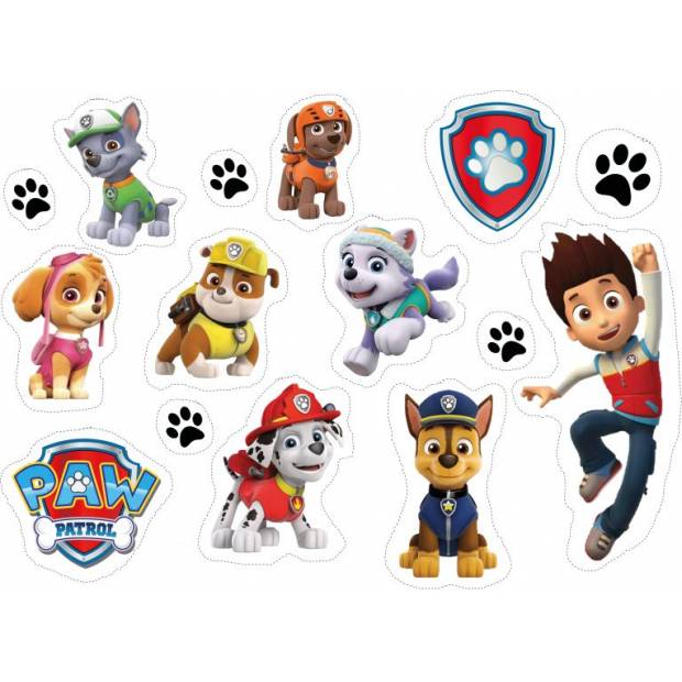 Jedlý papír k vystříhnutí Paw Patrol - Tlapková patrola