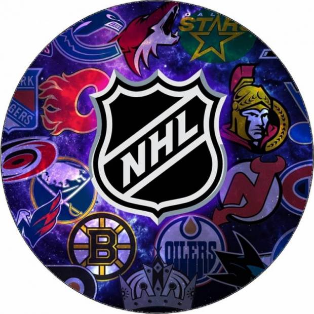 Jedlý papír logo NHL 19,5 cm
