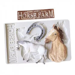 Silikonová formička kůň 20x12,5cm - Cakesicq