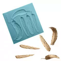 Silikonová formička peříčka 7,5x 7,5 cm - Cakesicq