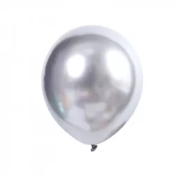 Latexové balónky metalicky stříbné 50ks 30cm