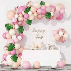 Balónková girlanda světle růžová 132ks - Cakesicq