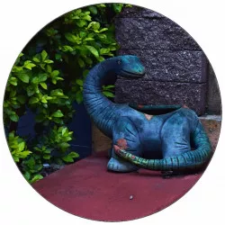 Jedlý papír malý dinosaurus u domu 19,5 cm