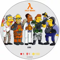 Jedlý papír Simpsonovi jako Half-life postavy 19,5 cm