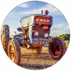 Jedlý papír retro traktor Ford 19,5 cm