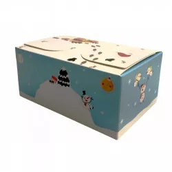 Krabička na cukroví sněhuláci 16x11x5cm