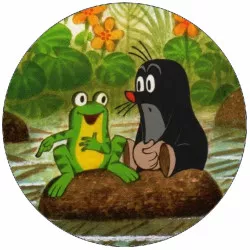 Jedlý papír krtek a žabka 19,5 cm