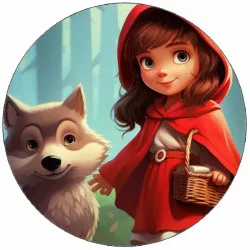 Jedlý papír červená Karkulka 19,5 cm