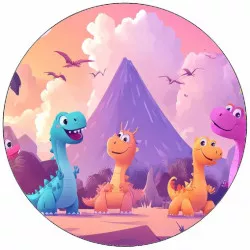 Jedlý papír malý dino 19,5 cm