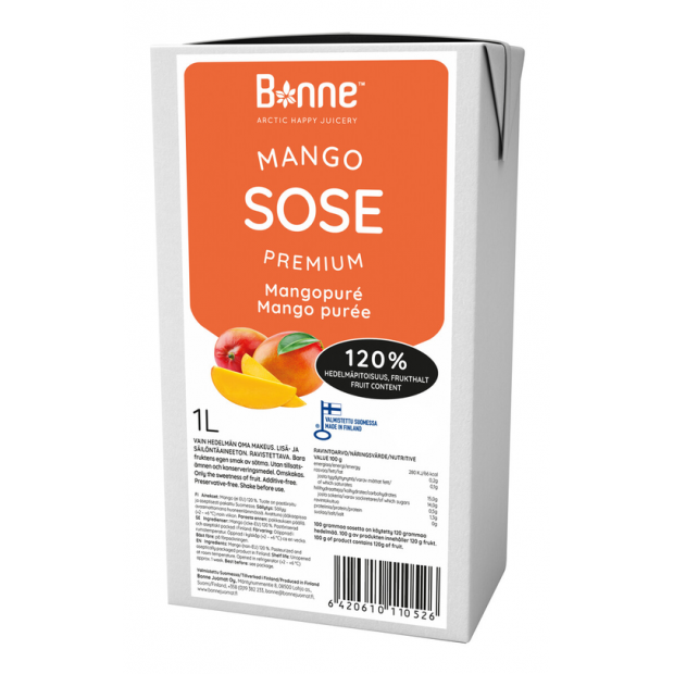 Ovocné pyré 120% Mango 1l