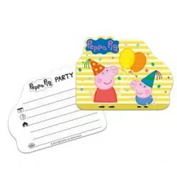 Pozvánka na narozeniny prasátko Pepa 6ks