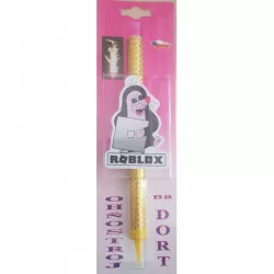 Dortová fontána krtek a roblox - 1ks