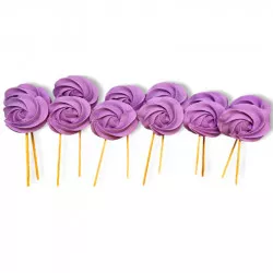 Cukrová lízátka fialová 12ks