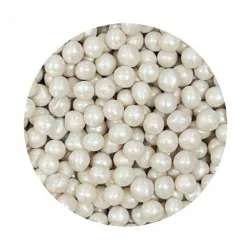 Cukrovo-rýžové perly bílé perleťové 7mm 1kg