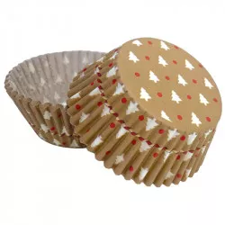 Košičky na muffiny stromečky (50 ks)