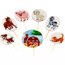 Cukrová figurka zápich veselá farma