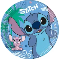 Papírový talíř na párty Stitch 19,5 cm