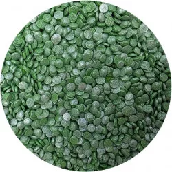 Cukrové zdobení zelené perleťové konfety 80g