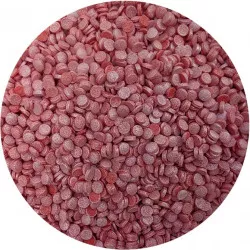 Cukrové zdobení červené perleťové konfety 80g