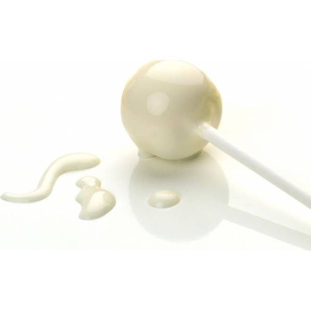 Cake pop glazura pearl white 260g