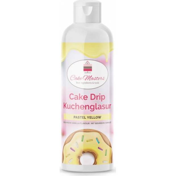 Cake drip pastelově žlutá 250g