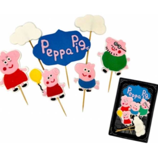 Cukrová figurka zápich prasátko Pepa