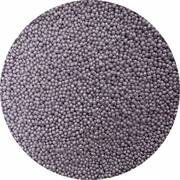 Cukrové perličky metalické levandulové 2mm 80g
