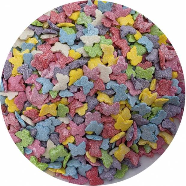 Cukrové zdobení Barevní motýlci 80g
