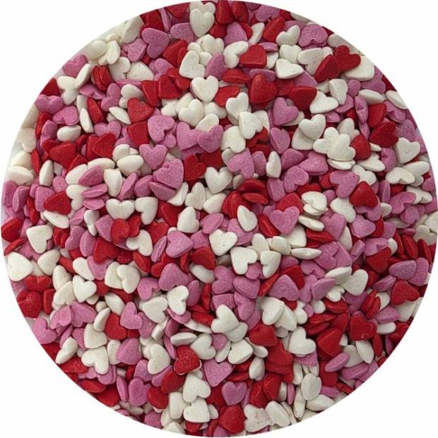 Cukrové zdobení Srdíčka mix 80g