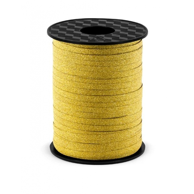 Stuha třpytivě zlatá 5mm/225m