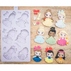 Silikonová forma princezny 21x12 cm