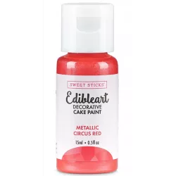 Metalická barva tekutá 15ml Circus Red