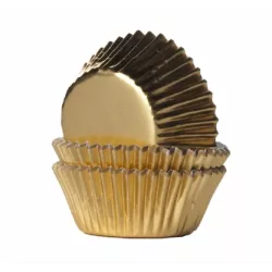 Cukrářské košíčky mini zlaté 35x21mm 1280ks