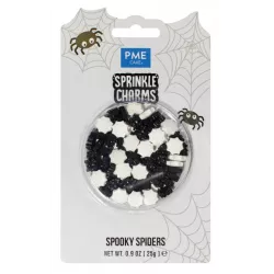 Cukrové zdobení pavouci 25g 17mm