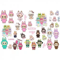 Jedlý papír k vystříhnutí Labubu