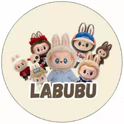 Jedlý papír k vystříhnutí Labubu 19,5cm