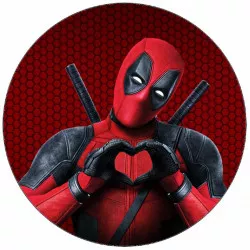 Jedlý papír Deadpool 19,5cm