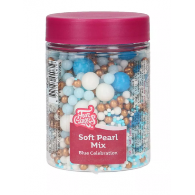 Cukrové zdobení modrá oslava 80 g