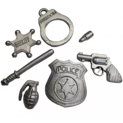 Policejní set nejedlá cukrová dekorace - Gricko Ivanjica