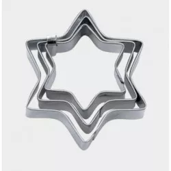 Sada vykrajovátek hvězdy o 4 / 5 / 6 cm