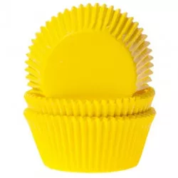 Žluté košíčky na cupcake 1000ks 50x33mm