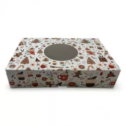 Krabička na cukroví vánoční 22x15x5cm