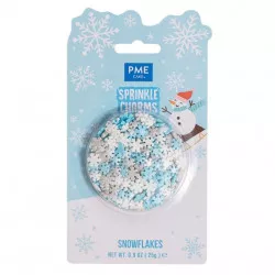 Vánoční zdobení sněhové vločky 25g
