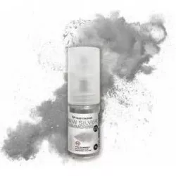 Food Colours Třpytky v rozprašovači New Silver Shimmering (5 g)